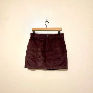 Old Navy Corduroy Burgundy Skirt